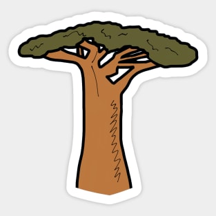 Madagascar Baobab Tree Sticker
